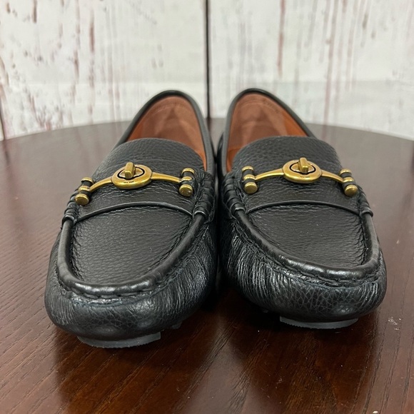 CROSBY DRIVER Black Grainy Leather Loafers Classic & Comfortable size 7 NIB - Picture 15 of 15